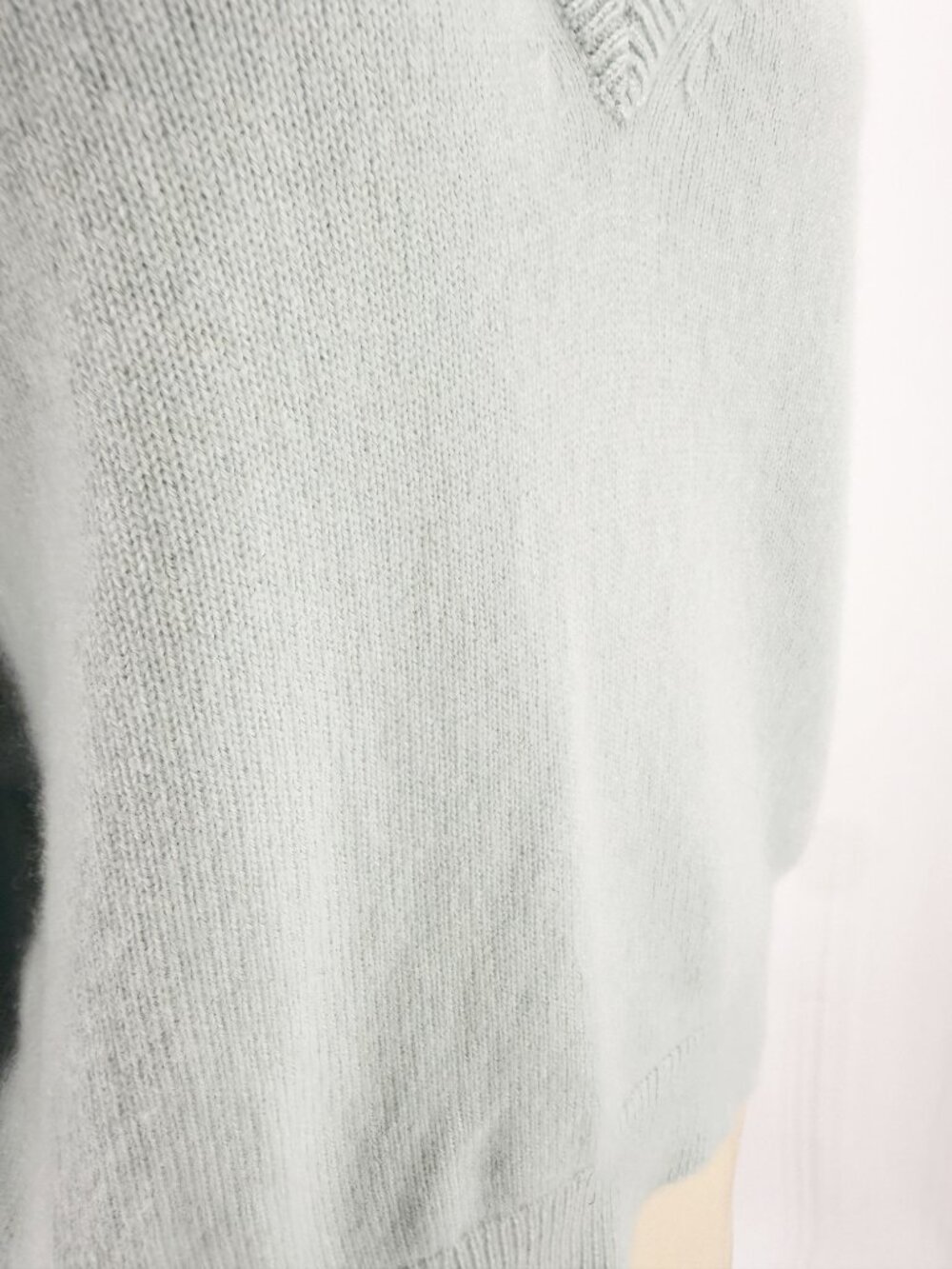 NAKED CASHMERE SYDNEY V-NECK CASHMERE Light Blue Knit Pullover XS - Picture 3 of 11